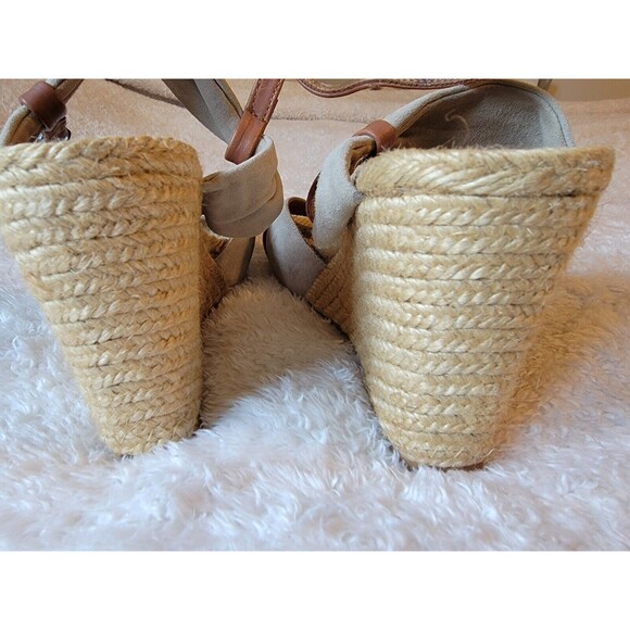Eric Michael Handmade In Spain Espadrille Wedge Sandals Size 40‎ EU 9 US - Picture 8 of 11